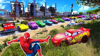 GTA V SPIDERMAN 2 POPPY PLAYTIME 3 THE AMAZING DIGITAL CIRCUS FNAF Join in Epic New Stunt Racing [upl. by Salita171]