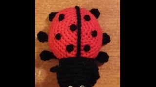 Coccinella alluncinetto amigurumi tutorial crochet [upl. by Anasus]