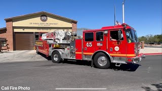 LACoFD Quint 45 Responding From Station 33 [upl. by Paff76]