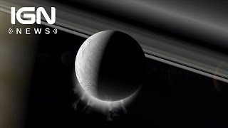 Saturns Moon Enceladus Has a Warm Global Ocean  IGN News [upl. by Atnas518]