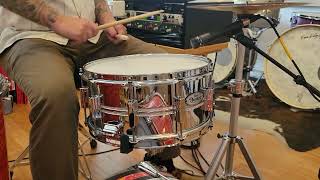 Snares  Pearl 65x14 Duoluxe Chrome Over Brass Snare Drum [upl. by Yur]