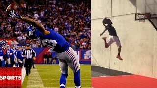 Odell Beckham Jr Crazy DUNK  Who Was the Greatest TwoSport Athlete [upl. by Reinhardt]