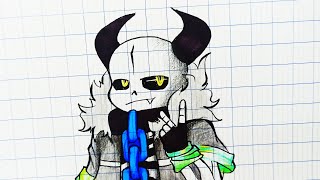 How to draw Sans Demi Sans DemiTale Cách vẽ Demi Sans đơn giản [upl. by Betthel]