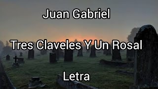 Juan Gabriel • Tres Claveles Y Un Rosal • Letra [upl. by Leemaj786]