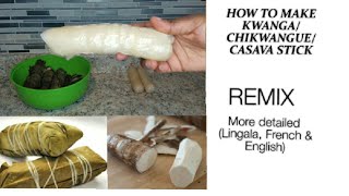 KWANGA\Casava sticks\Chikwangue\Bâton de Manioc  How to make [upl. by Notgnirrab792]