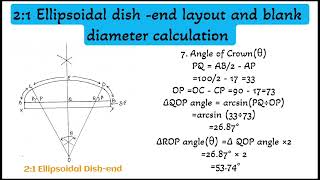 21 ellipsoidal dishend layout and blank diameter calculation kaise kare shortvideo [upl. by Adnot]