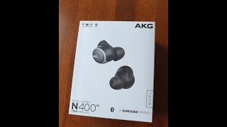 AKG N400 NC unboxing and hands on [upl. by Hanus]