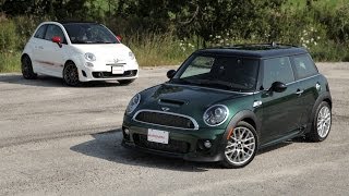 2013 MINI Cooper S vs 2013 Fiat 500c Abarth [upl. by Fortunia]