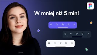 Jak zrobić animowaną nawigacje w Figmie  Projektowanie responsywne [upl. by Anual]
