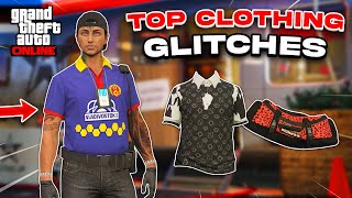 GTA 5 TOP CLOTHING GLITCHES WORKING Ripped Shirt Colored Duffel Bag amp More [upl. by Cathrine]