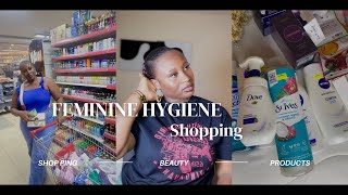 MY FEMININE HYGIENE SHOPPING Using new products nivea dove asmr skincare femininehygiene [upl. by Leahkim]