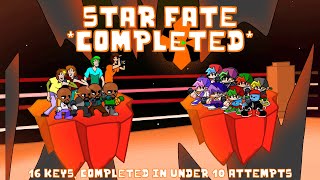 FNF  Star fate  COMPLETED 16 KEYS  FIRST RECORDED IN THE WORLD [upl. by Etnomed]