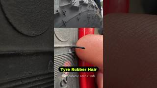 Tyre Rubber Hair  Why Rubber Hair Present On Tyre Surface  Bike  Car Tyre Buying Tips shorts [upl. by Aititil284]