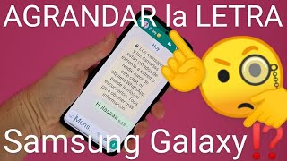 🔡👉🆎 AUMENTA el TAMAÑO de la LETRA de tu ANDROID SAMSUNG GALAXY FÁCIL y RÁPIDO 2024 [upl. by Hannavahs817]