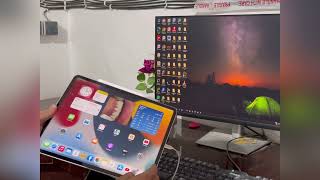 How do I mirror my iPad to windows through duet display  for using Exocad [upl. by Talmud]