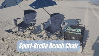 SportBrella Beach Chair Review  UPF 50 Adjustable Umbrella [upl. by Pauline]