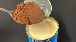 Mix condensed milk and cocoa You will be surprised Quick nobake recipe [upl. by Dougall]