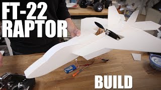 Flite Test  FT22 Raptor  BUILD [upl. by Morita]