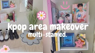 2023 room update 🌺 kpop area makeover  kpop multistan  temu haul [upl. by Oyr385]