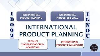 INTERNATIONAL PRODUCT PLANNING [upl. by Aletta112]