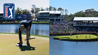 The satisfying cupcutting process at TPC Sawgrass 17th hole [upl. by Devora]