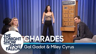 Charades with Gal Gadot and Miley Cyrus [upl. by Bennir456]