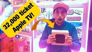 We Won an APPLE TV at Round1 ARCADE Winning HUGE JACKPOTS [upl. by Eon773]