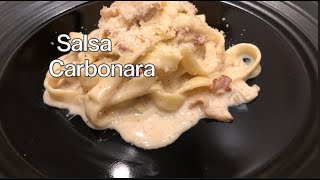 Sabrosa Salsa Carbonara para pasta  Tasty Carbonara Pasta Sauce [upl. by Cochran143]