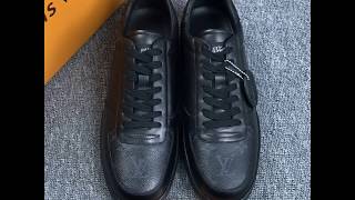 Louis Vuitton Mens Rivoli sneakers Monogram Eclipse 1A3MIJ [upl. by Ecirehc105]