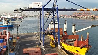 Watch How I Load 32 Containers and Close the Hatch on the MCC Palawan Maersk line [upl. by Atiuqin167]