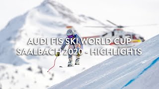 Highlights Audi FIS Skiweltcup Abfahrt 2020 Saalbach [upl. by Rehctaht400]