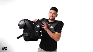 2in1 Shoulder Pads Review By Former Baylor University Running Back Silas Nacita [upl. by Suiravad]