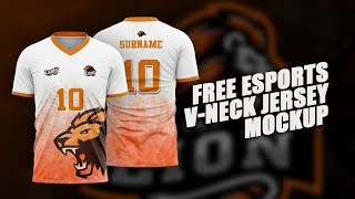 FREE VNECK SHIRT MOCKUP DESIGN FREE TSHIRT MOCKUP PSD [upl. by Henrik]