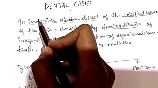 DENTAL CARIES  Part 1  Oral pathology dentalcaries [upl. by Ydnahs612]