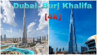 Burj Khalifa Worlds tallest tower 4k Dubai Tour amp view from the top [upl. by Baillieu402]