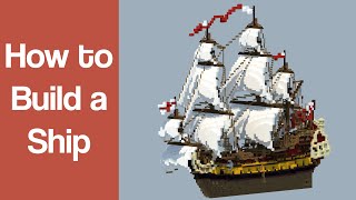 How to Build a Ship in Minecraft [upl. by Analaj645]