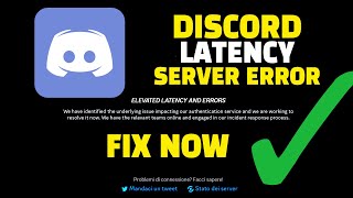 Discord Latency Fix ✅ Discord Internal Server Error 500  Discord Elevated Api Error [upl. by Alakcim132]