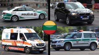 Lithuania Police and Ambulance in Vilnius collection [upl. by Ellerret]