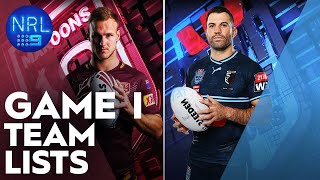 Original team list intros are back for Game I of the 2023 State of Origin  NRL on Nine [upl. by Afnin]