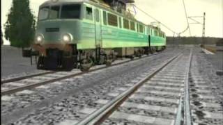 PKP electric locomotive in Train Simulator [upl. by Oap722]