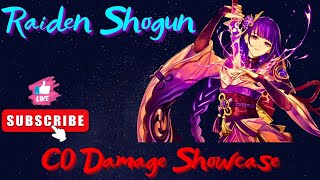 C0 Raiden Shogun Showcase VS Cryo Regisvine Genshin Impact [upl. by Mag444]