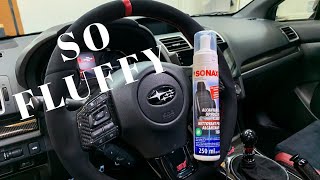 Subaru STI Alcantara Steering Wheel Cleaning [upl. by Ytsanyd703]