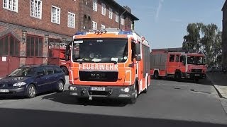 Löschzug Berliner Feuerwehr FW 3100 Spandau Nord aus 2 Perspektiven [upl. by Atiseret]