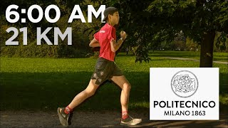 Mezza MARATONA e Giornata in Università VLOG POLITECNICO MILANO [upl. by Euqinim]