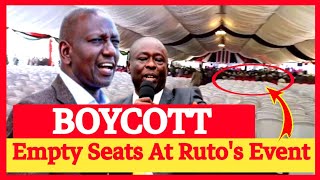 EMPTY SEATS Angry Hustlers Boycott Rutos Event In Nairobi During Hustler Fund Anniversary [upl. by Wane]