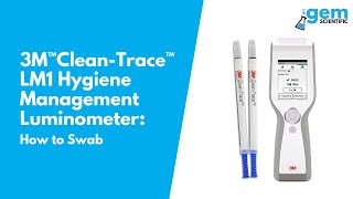 How to Swab Using 3M Luminometer and UXL220 Surface Swabs  Gem Scientific [upl. by Emmott]