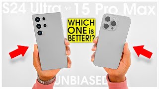 WHICH ONE Galaxy S24 Ultra vs iPhone 15 Pro Max BRUTALLY HONEST [upl. by Eveneg947]