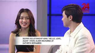 Deeper relationship nina Alden Richards at Kathryn Bernardo  24 Oras [upl. by Thirzi337]