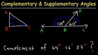 Complementary and Supplementary Angles [upl. by Nolyak]