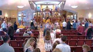 Sunday July 14 2024  Divine Liturgy at St Hermans Orthodox Church in Edmonton AB [upl. by Grussing511]